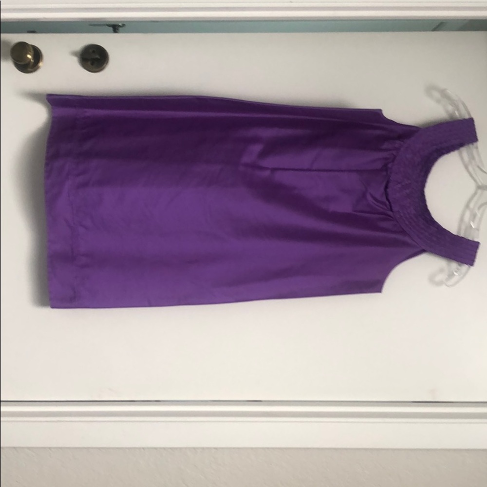 Calypso St. Barth Purple Silk Dress